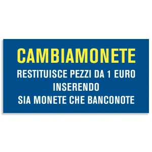 adesivo per macchina cambia monete