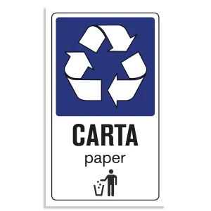 indicazione per raccolta differenziata - carta