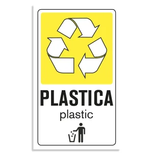 indicazione per raccolta differenziata - plastica