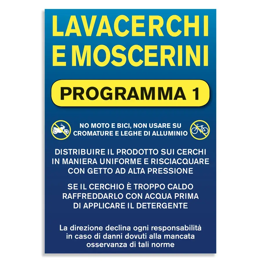 istruzioni per l’utilizzo del programma lavacerchi