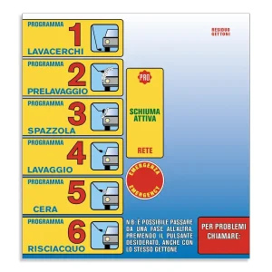 gettoniera fasi lavaggio - linea Laguna