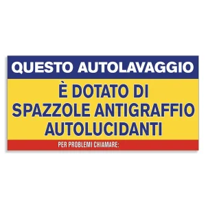 Segnale Spazzole Antigraffio - linea Canyon