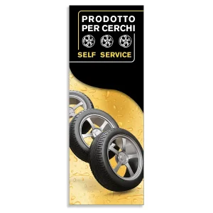 Adesivo Distributore Prodotti per Cerchi Self-Service - linea Delta