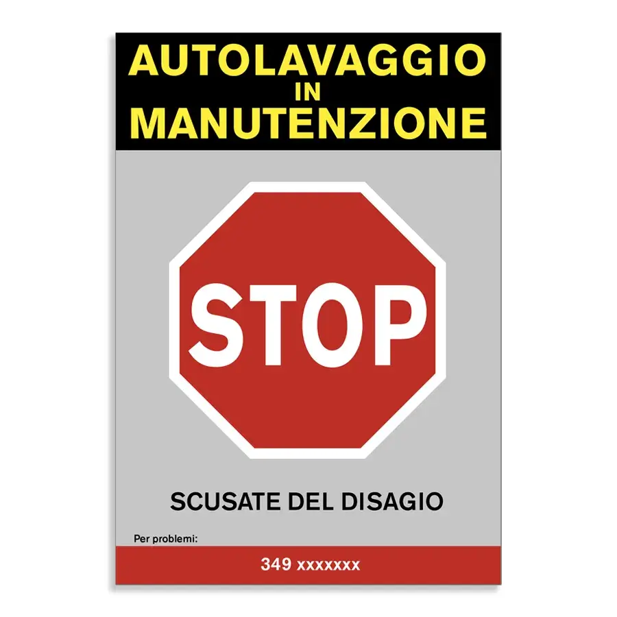 Segnale Stop per Manutenzione - linea Area